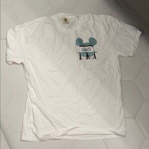 Disney White Tee with Blue Graphic